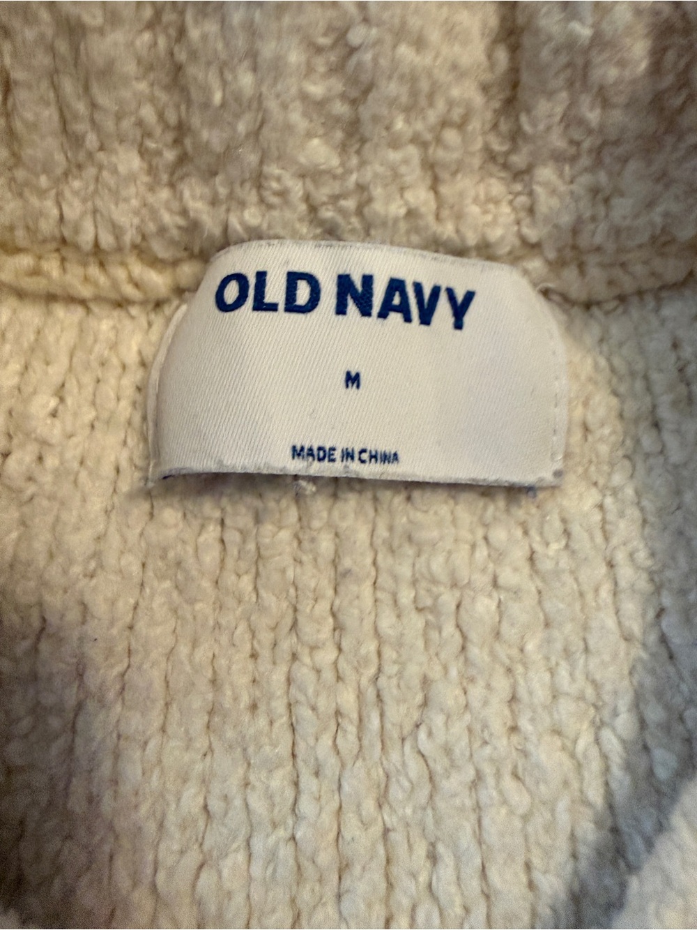 Old Navy Light Cream Crewneck Sweater - Picture 2 of 3